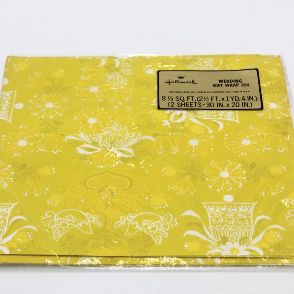 Vintage Hallmark Yellow 